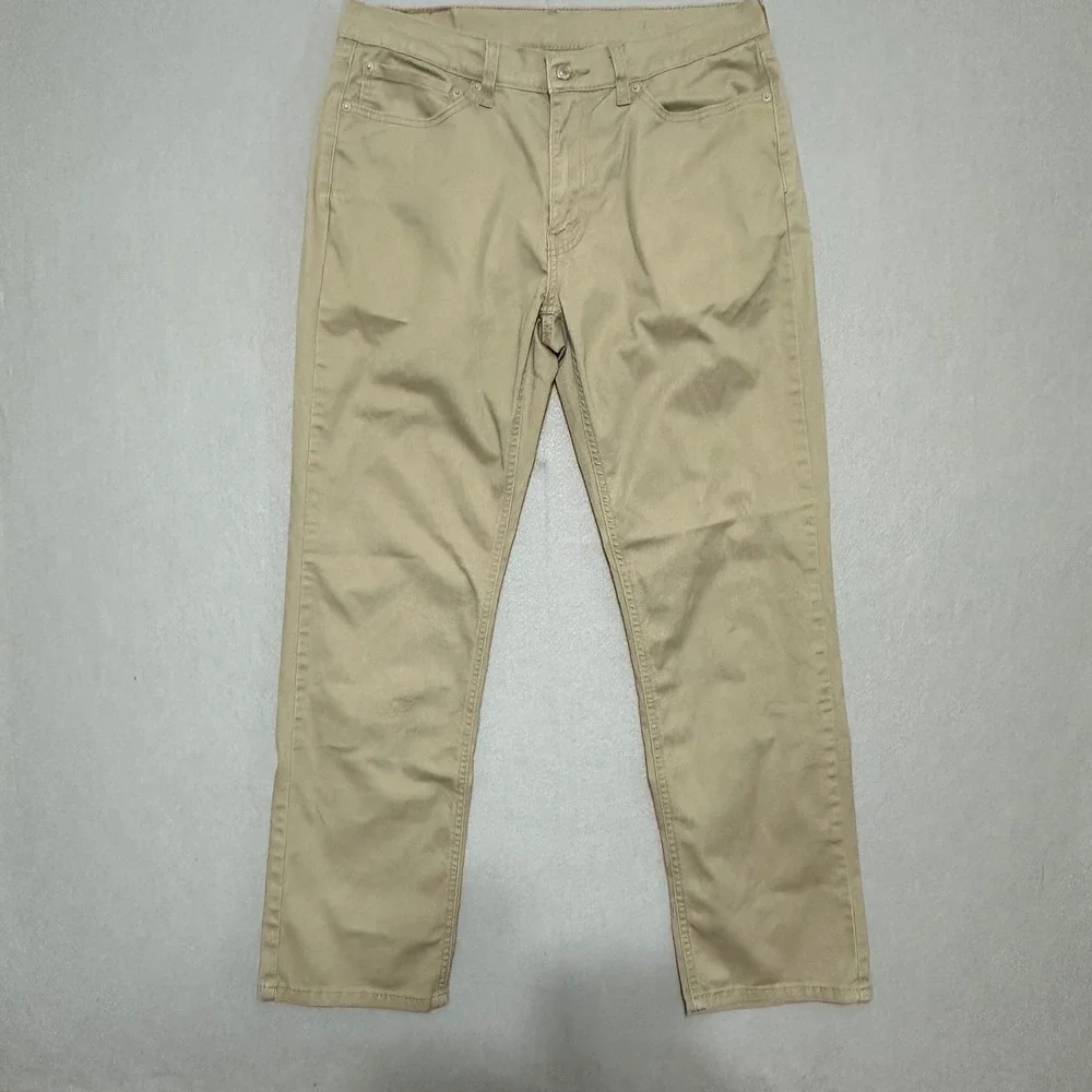 Levi's 541‎ Athletic Taper Pants Mens 34x32 Khaki Tan Chino Style 18181-0532